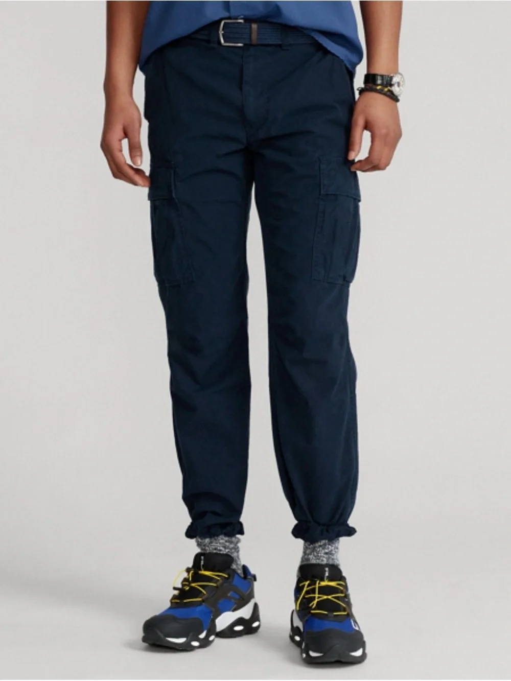 New Polo Ralph Lauren Relaxed Fit Utility Cargo Pants Aviator Navy Mens Sz 33x30